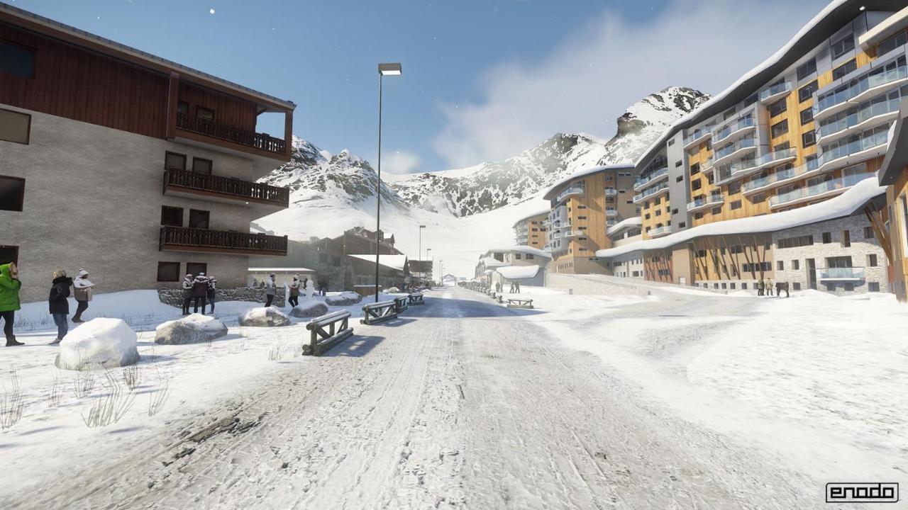 Charmant Studio Aux Pieds Des Pistes Vue Sur La Montagne Tignes Bagian luar foto
